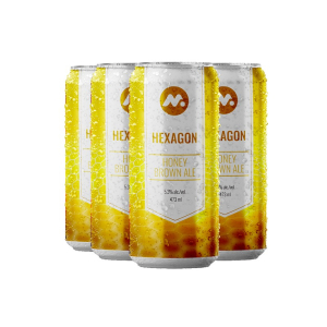 Metas Hexagon Honey Brown Ale-4pc